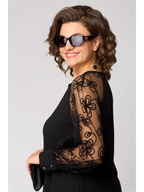 Lidia™ | Classic Dress with Lace Sleeves