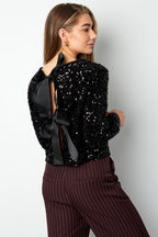 Feesttop met pailletten