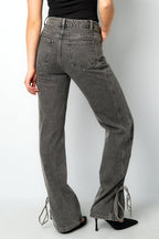 Jeans bossy bow