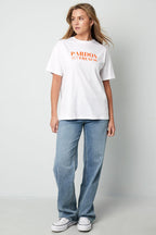 T-shirt pardon my french