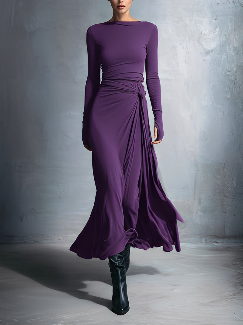 Ava - Maxi dress with bow on the side