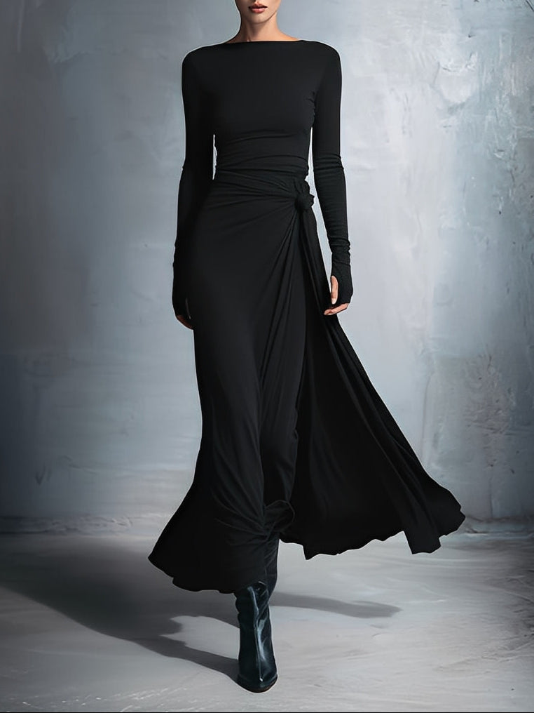 Ava - Maxi dress with bow on the side