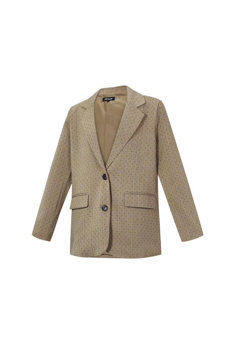 Blazer met strass-streepjes