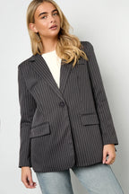 Gestreepte Elegante Jas