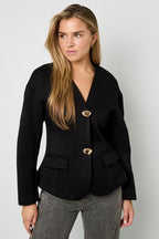Polyestervezel (polyester) Damespakset Effen kleur Elegante herfst/winterkleding