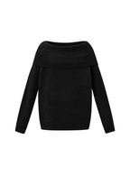 Off the shoulder basic trui