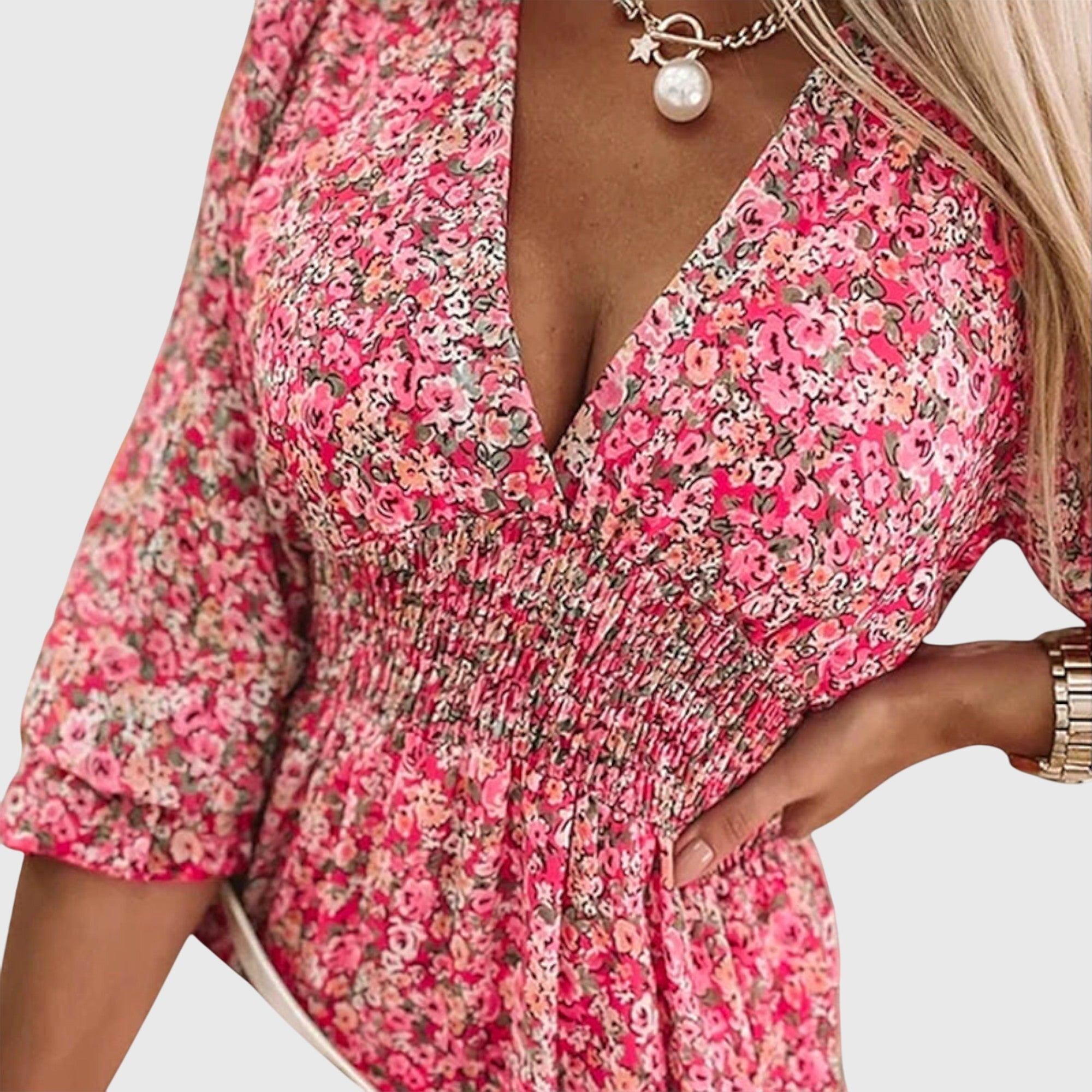 Elisa™ | Floral Sleeve Dress