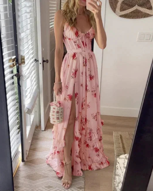 Sonja | Midi Dress with Floral Print