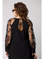 Lidia™ | Classic Dress with Lace Sleeves
