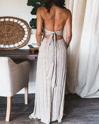 Gina - Sleeveless pleated dress