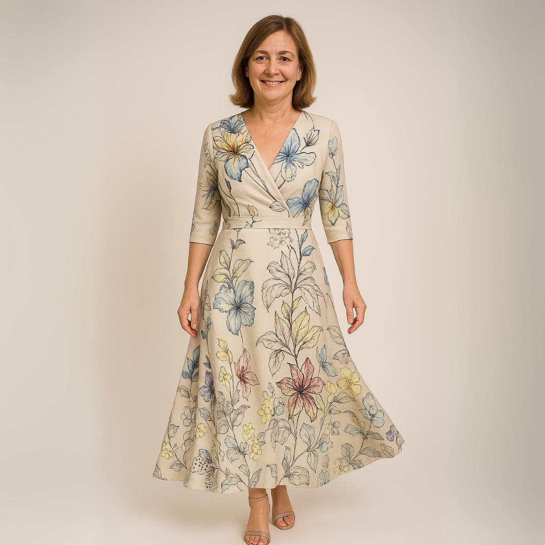 TAYLOR - ELEGANT FLORAL LUXURY DRESS