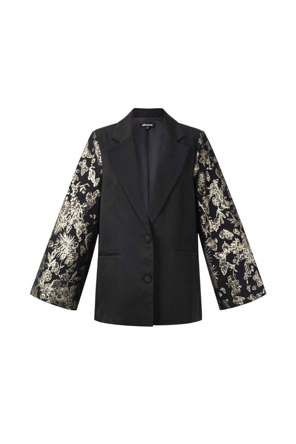 Feestelijke blazer jacquardmouwen