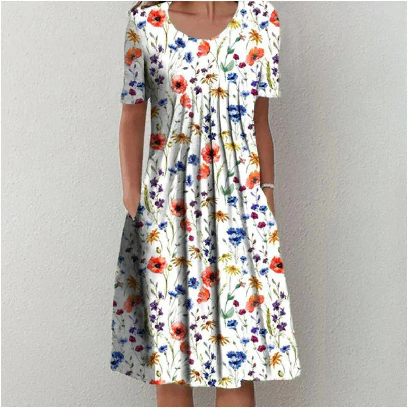 Celeste – Printed Everyday Midi Dress