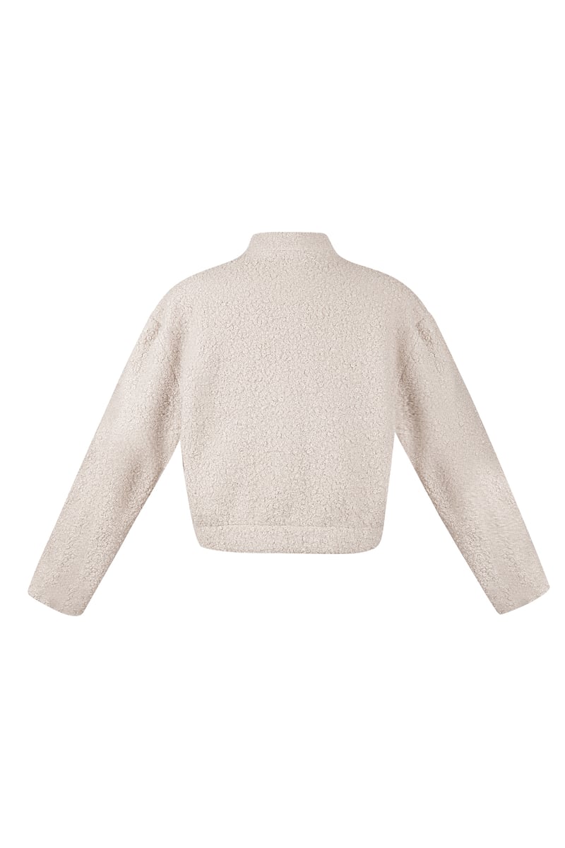 Boucle bomber jas