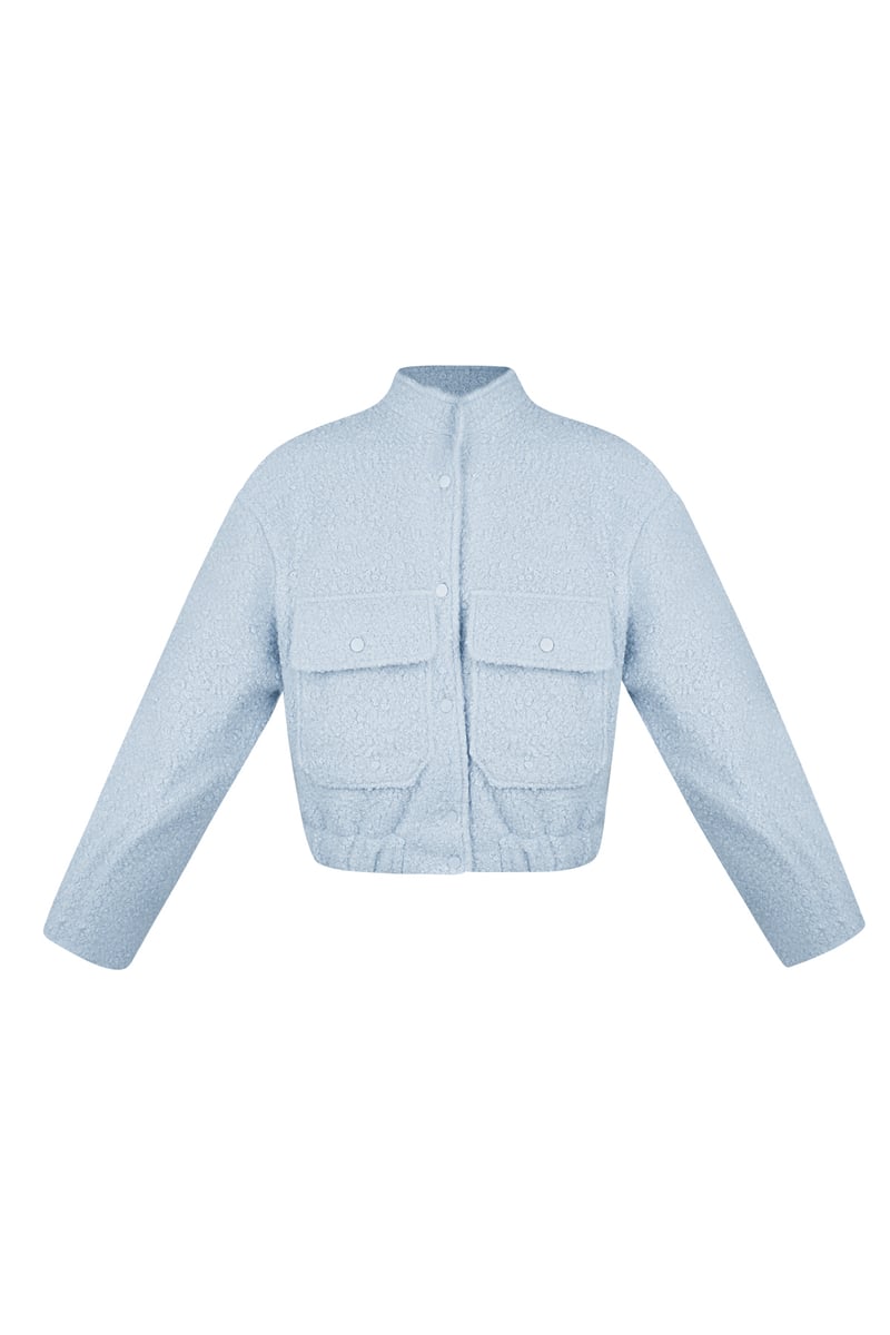 Boucle bomber jas