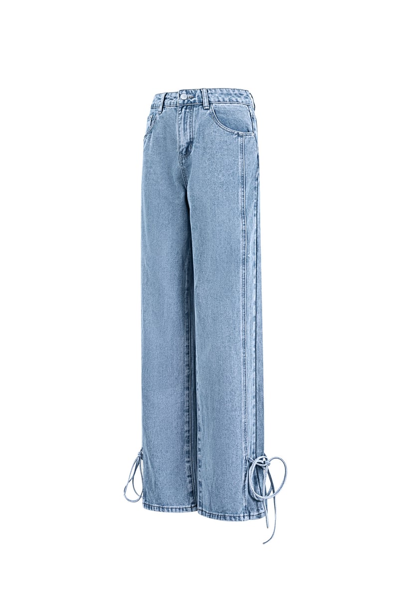 Jeans bossy bow