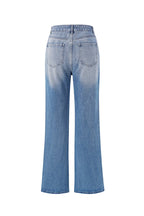 Denim jeans zip up