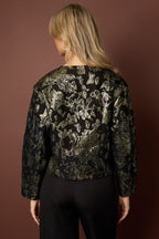 Jacquard ballonmouwjas