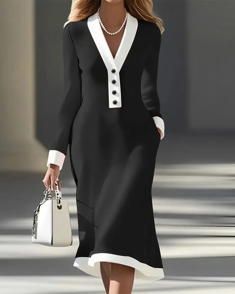 Marlene | Stylish Long-Sleeve Dress