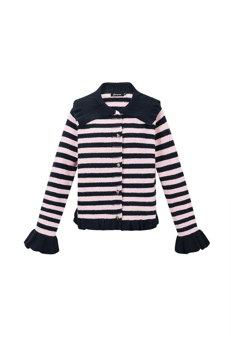 Polyestervezel (polyester) Gebreid vest Strepen Casual Herfst/Winterkleding