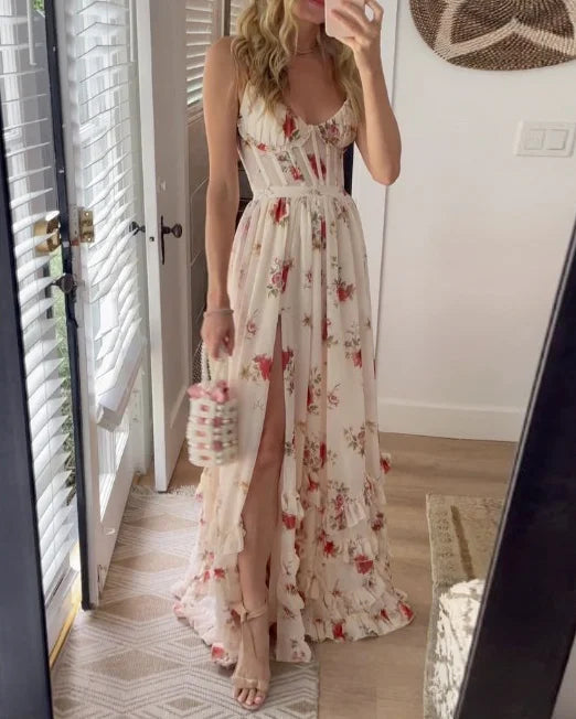 Sonja | Midi Dress with Floral Print