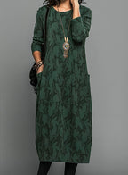 Elegant Autumn Midi Dress