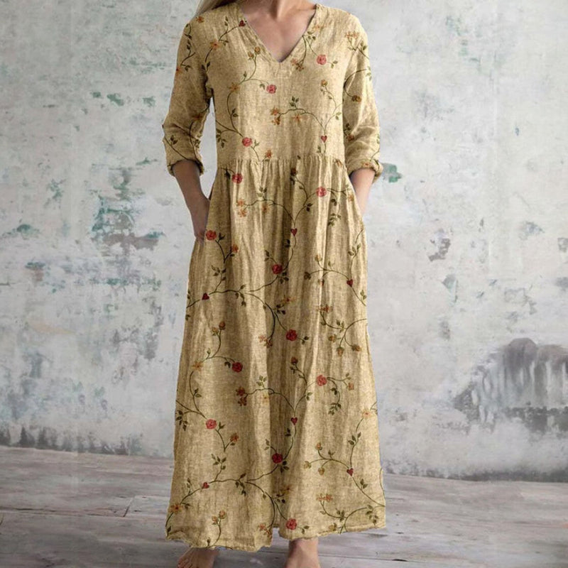 ANNE - LONG FLORAL MAXI DRESS