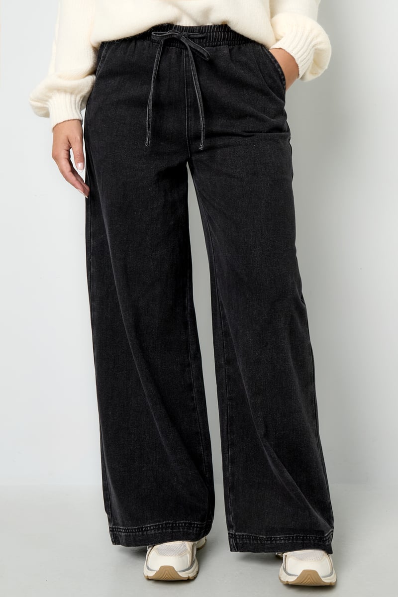 Denim joggingbroek