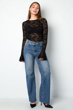 Denim jeans zip up
