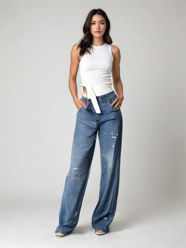 Kelly - Glitter Jeans