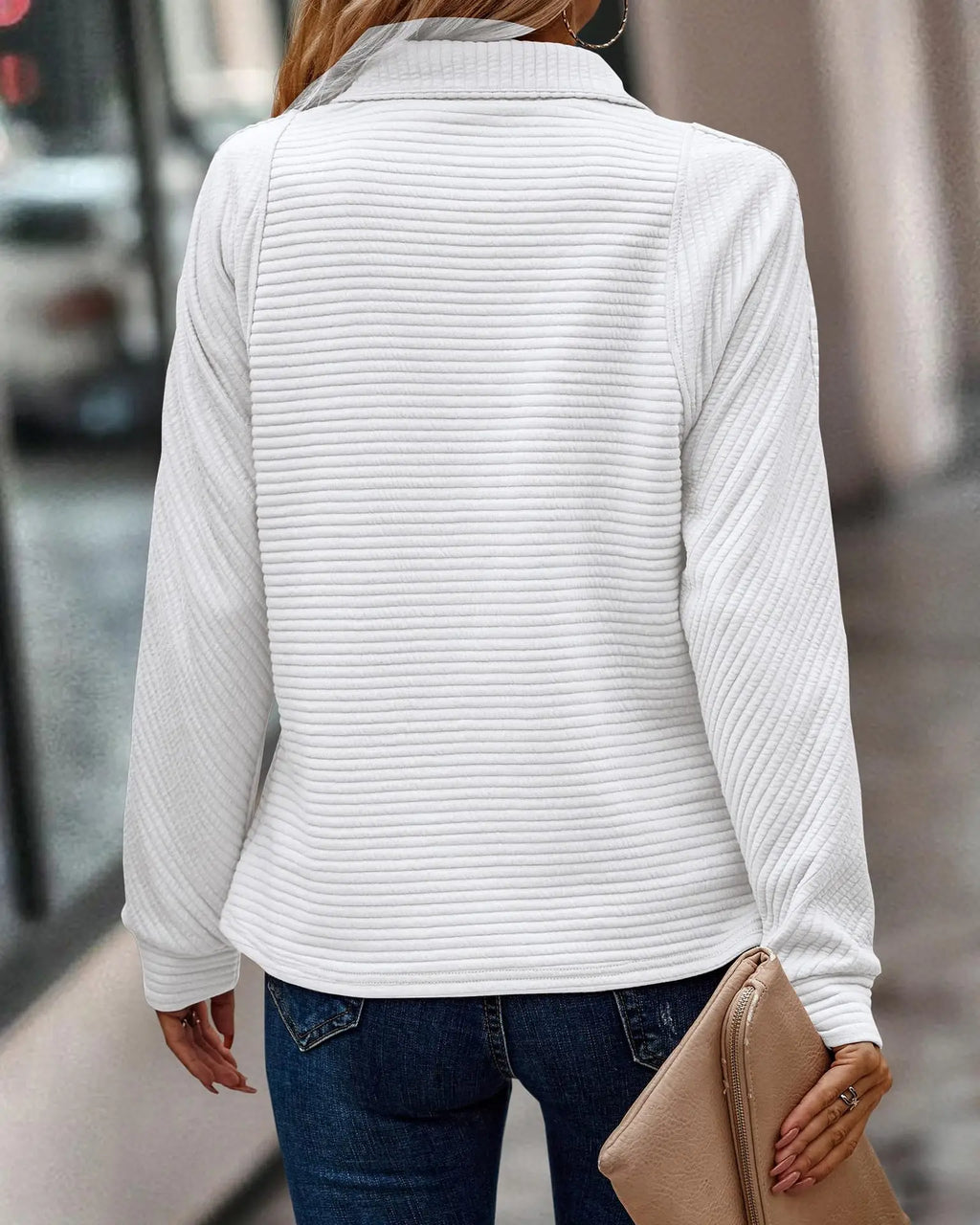Kylie Elegant Jumper with Zip