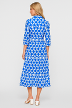Diane - Chain Link Printed Summer Maxi Dress