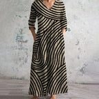 AYLA™ | Vintage Striped Dress
