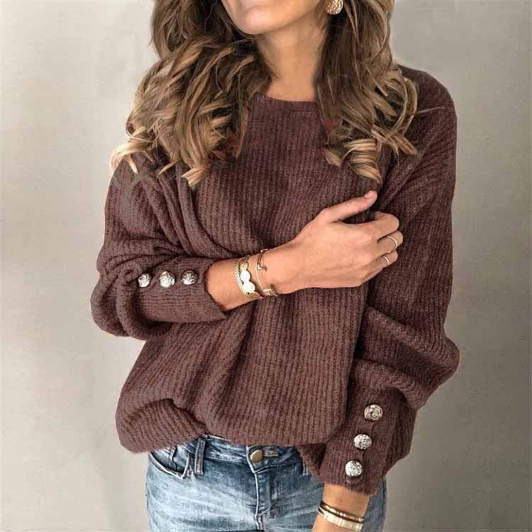 Amara | Loose-Fitting Knitted Sweater Made from a Cotton Blend