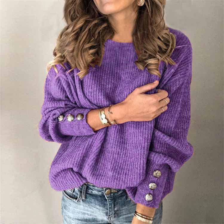 Amara | Loose-Fitting Knitted Sweater Made from a Cotton Blend
