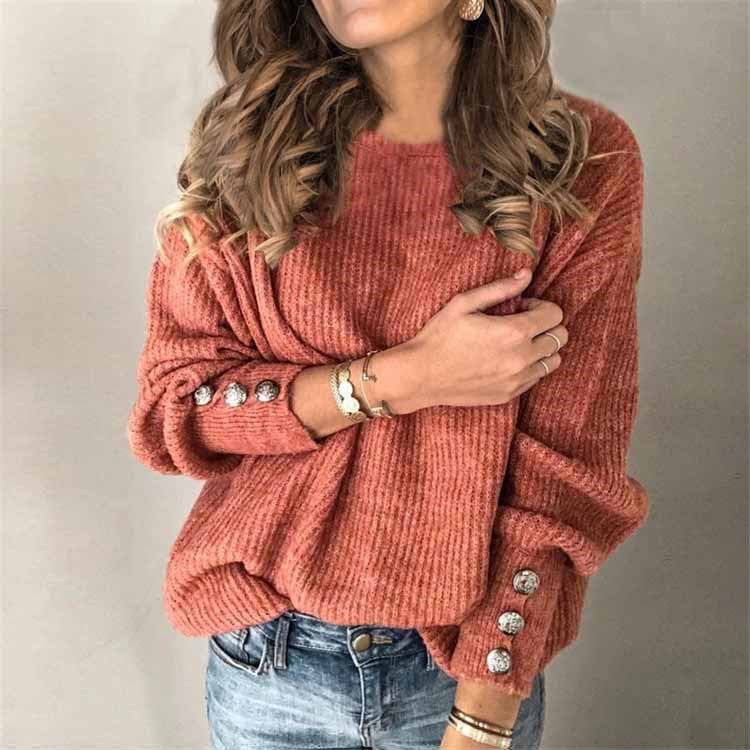 Amara | Loose-Fitting Knitted Sweater Made from a Cotton Blend