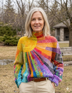 Ada - Cheerful Colorful Turtleneck Sweater
