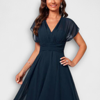 Lyanna™ | Flowing V-Neck Evening Dress