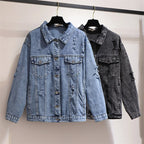 Blair - Oversized Distressed Washed Street Jacket