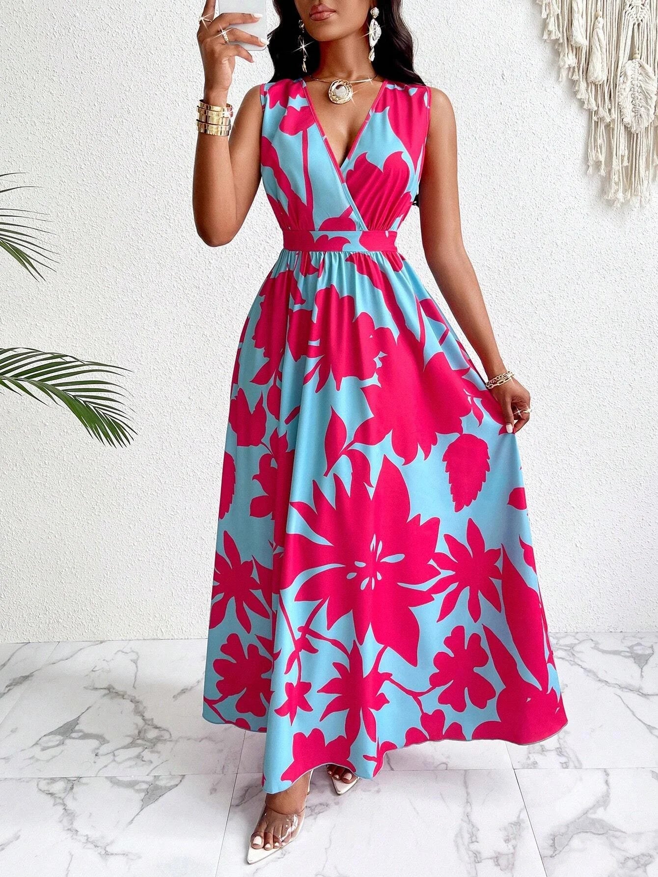 Elise- Vintage Contrast Dress