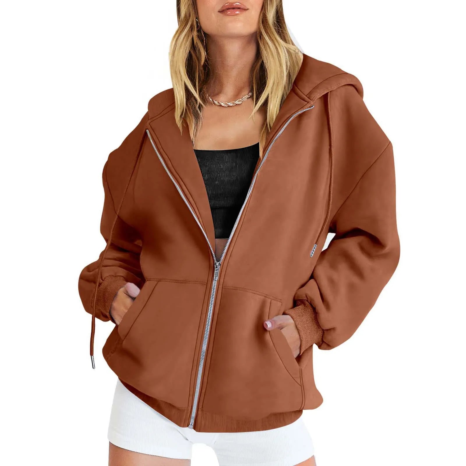 Gracie- Zip Up Sweatshirt / Hoodies