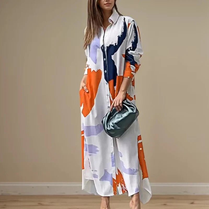 Marie- Elegant Temperament Printed dress