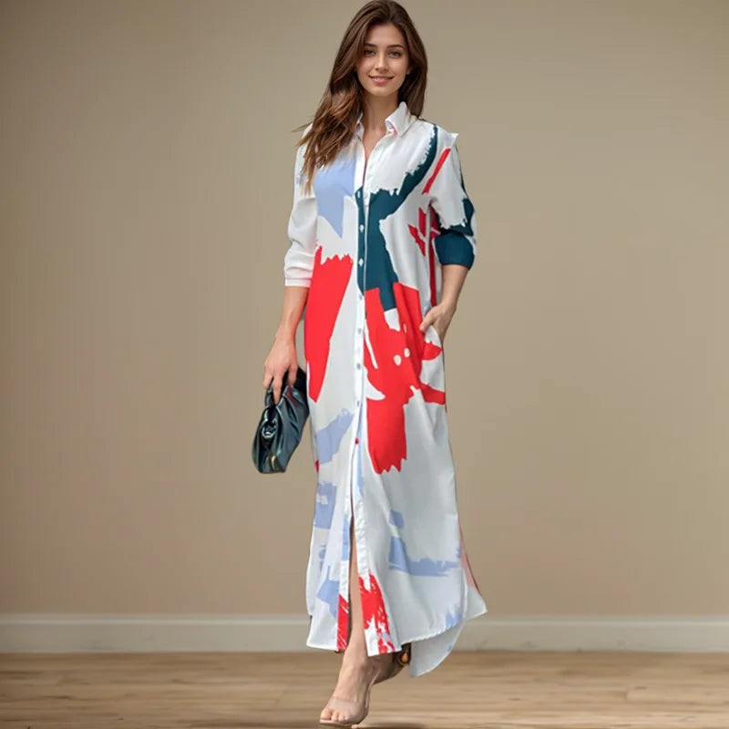 Marie- Elegant Temperament Printed dress