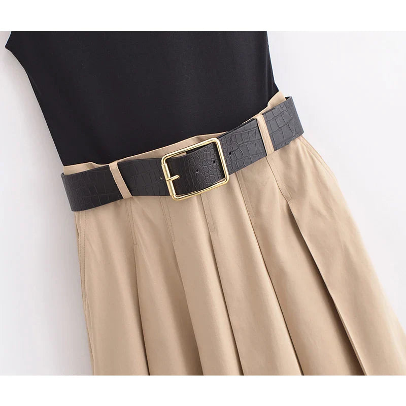 Solange- Midi Dress with Belt