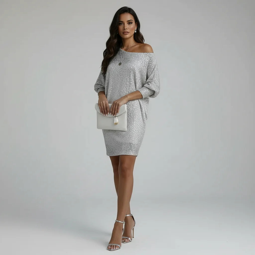 Maddy- Fashion V-neck Midi Dress