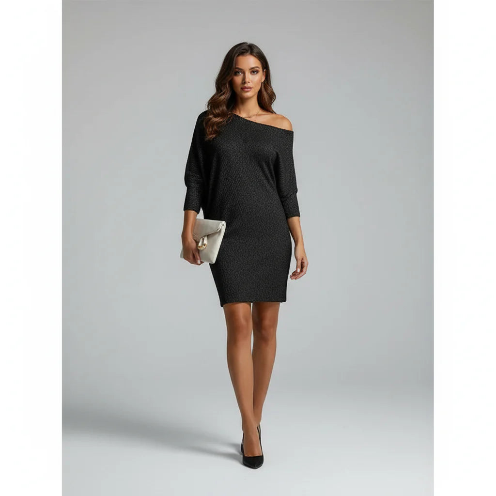 Maddy- Fashion V-neck Midi Dress