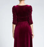 Raya- Plus Size Long Dress Velvet