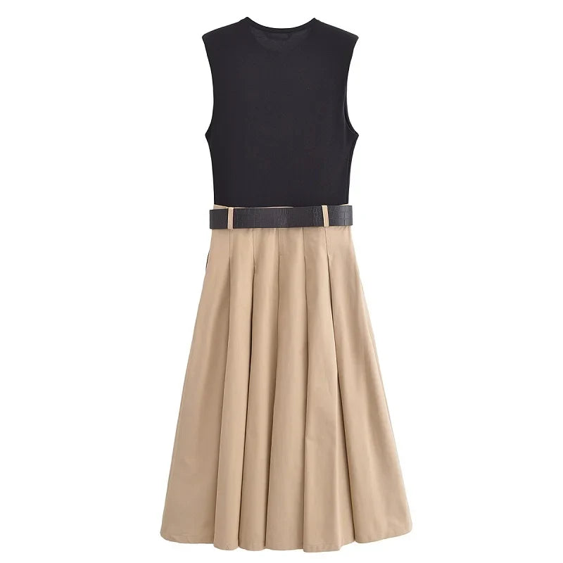 Solange- Midi Dress with Belt