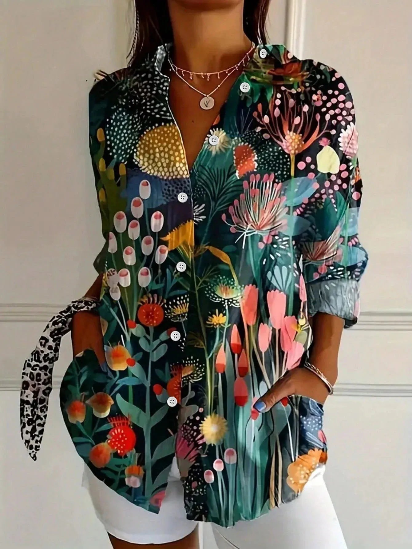 Astrid | Colorful Pattern Blouse