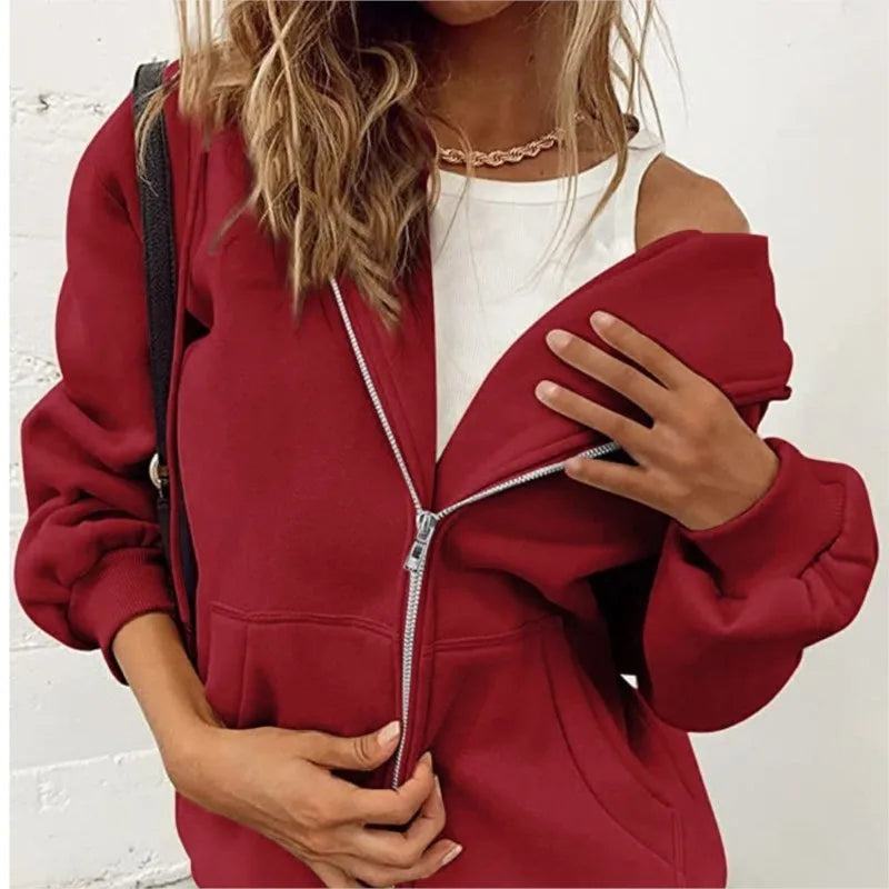 Gracie- Zip Up Sweatshirt / Hoodies